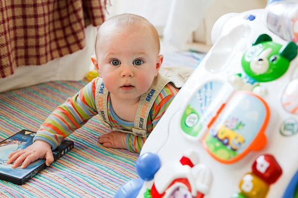 Child development through research, baby 9 months old, Photo credit PublicDomainPictures