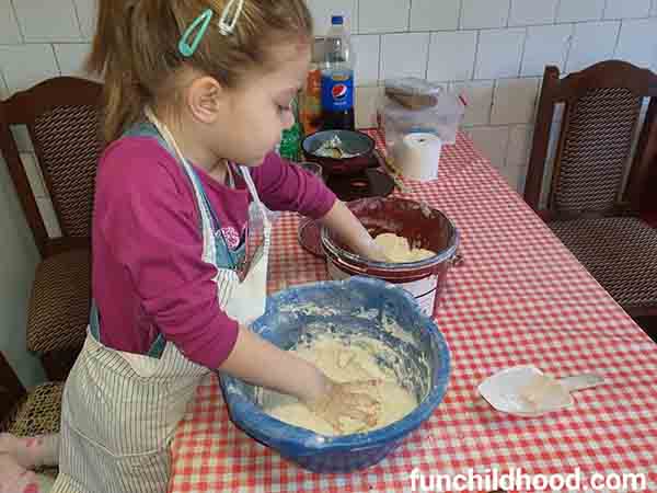 Cooking, rolling dough, decorating, baking...